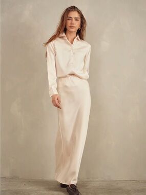 Udel NY Satin Maxi Slip Skirt
